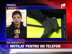 Mutilat pentru un telefon