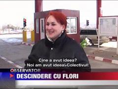 Descindere in Vama Stanca! Mascatii au... impartit flori femeilor