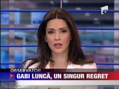 Gabi Lunca, un singur regret