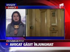 Avocat gasit injunghiat! Crima sau sinucidere?