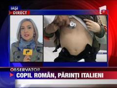 Doi italieni, opriti la granita cu un copil roman