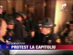 Protest la Capitoliul din Wisconsin