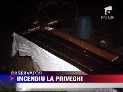 Incendiu la priveghi