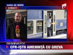 CFR-istii ameninta cu greva