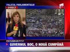 UPDATE / Guvernul Boc, la a opta motiune