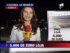 5.000 de euro costa locul la loja noului stadion National!