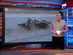 Motociclist beat accidentat grav de un autobuz