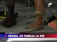 Barack Obama a vizitat Rio de Janeiro impreuna cu familia