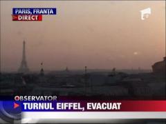 Turnul Eiffel, evacuat din cauza unui colet suspect