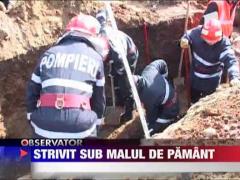 Muncitor ingropat de viu in Targoviste