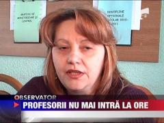 Profesorii din Botosani nu mai intra la ore