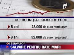 Salvare pentru rate mari