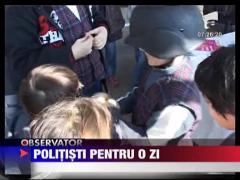 Copiii din Resita, politisti pentru o zi