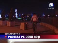 Protest pe doua roti in Capitala