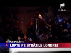 Luptele de pe strazile Londrei au continuat si azi-noapte