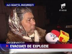 Bucuresteni evacuati de o explozie