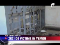 Zeci de victime intr-o explozie din Yemen