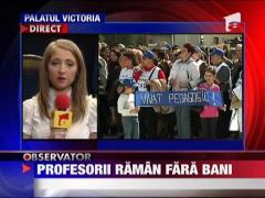 Profesorii raman fara bani