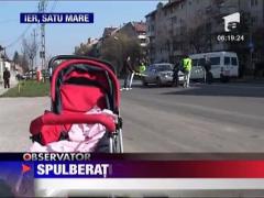 Fetita de 5 ani, spulberata pe trecere