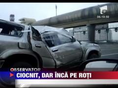 Masina distrusa, dar inca functionala