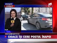 Cioaca isi cere postul inapoi