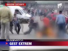 Un barbat s-a auto-incendiat in Amsterdam