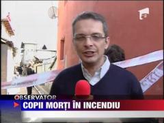 Incendiu in cartierul Ferentari: trei copii si un adult au murit