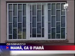 Fetita de doua luni lovita si muscata de propria mama in Vaslui
