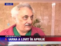 Iarna a lovit in aprilie