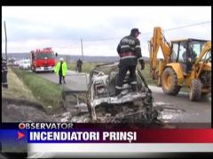 Soferul care a dat foc masinii si  victimelor, prins