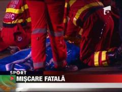 Jucator decedat pe teren