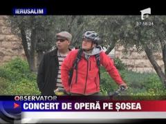 Concert de opera pe sosea