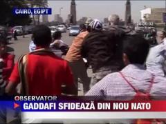 Muammar Gaddafi sfideaza din nou NATO