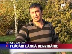 Flacari langa benzinarie