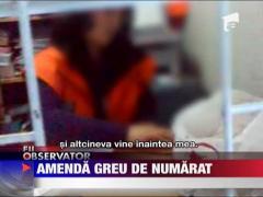 Amenda greu de numarat