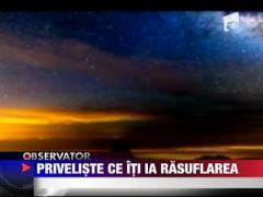 Calea Lactee in timpul unei furtuni de nisip