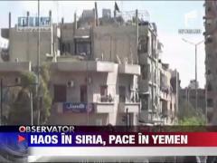 Presedintele din Yemen demisioneaza. Haos in Siria