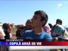 Copila arsa de vie intr-un bloc din Drobeta Turnu Severin