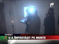 Gigi Becali s-a impartasit pe Muntele Athos