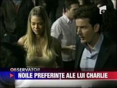 Charlie Sheen a sarutat o fana