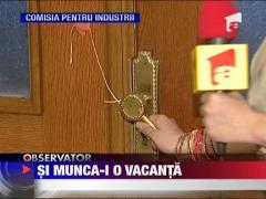 In Parlament se munceste dupa chef