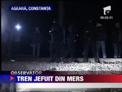Tren jefuit din mers in Constanta
