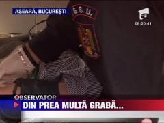 Accident din prea multa graba