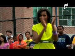 Michelle Obama a dansat pe o melodie a lui Beyonce