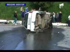 S-a rasturnat cu masina in centrul orasului