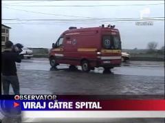 Soferita neatenta: rezulta impact dur in intersectie