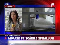 A murit pe scarile spitalului