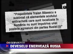Scutul antiracheta de la Deveselu enerveaza Rusia