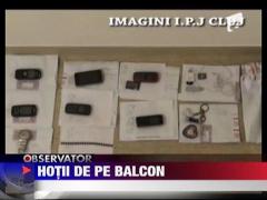 Hoti din locuinte retinuti la Cluj