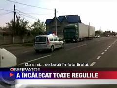 Un cal a blocat traficul pe o sosea din Neamt